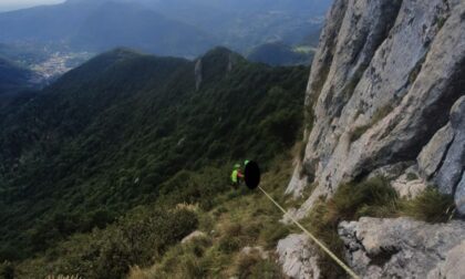 In difficoltà ai Corni di Canzo: uomo salvato dal soccorso Alpino
