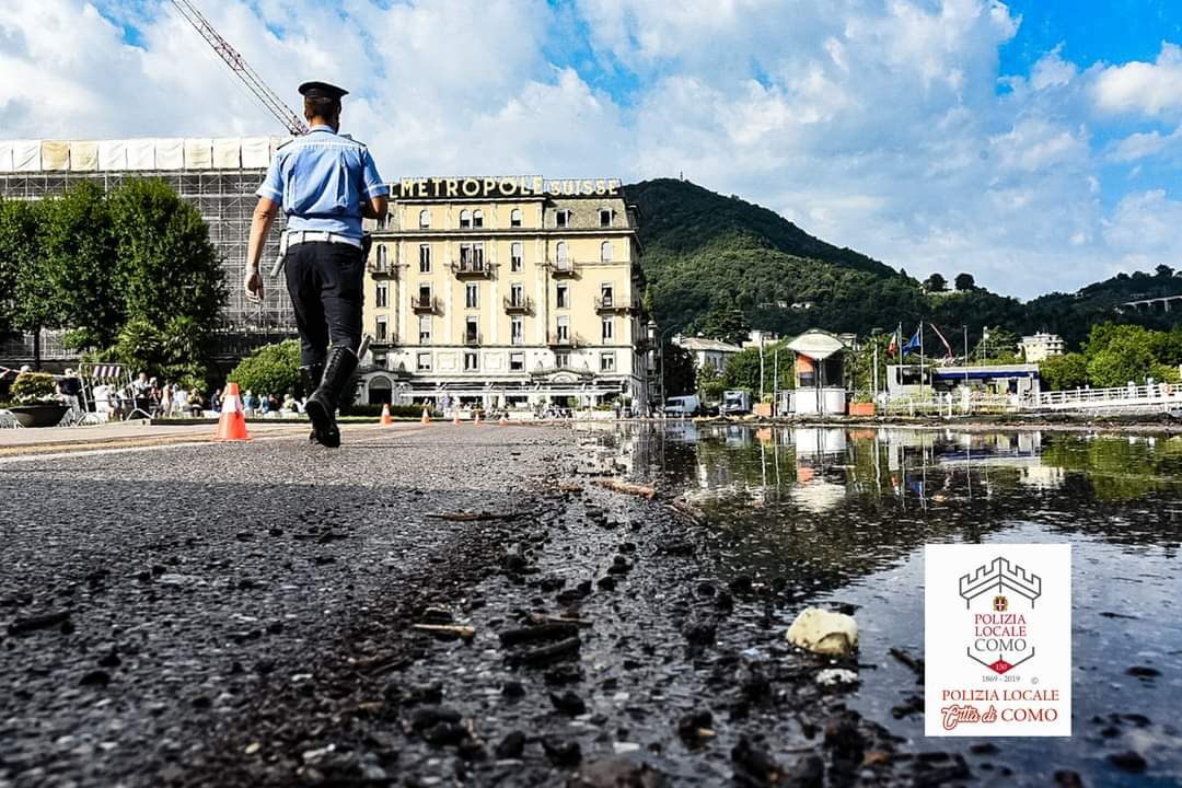 Lungolago a Como riaperto parzialmente