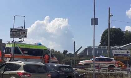 Incidente a Tavernerio: auto contro moto