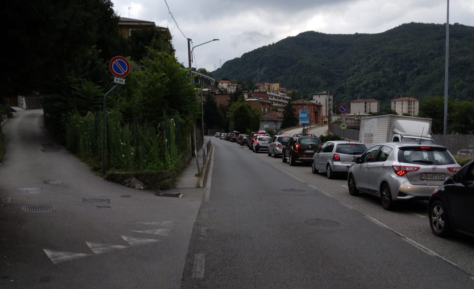 autostrada a9 chiusa, ponte chiasso traffico