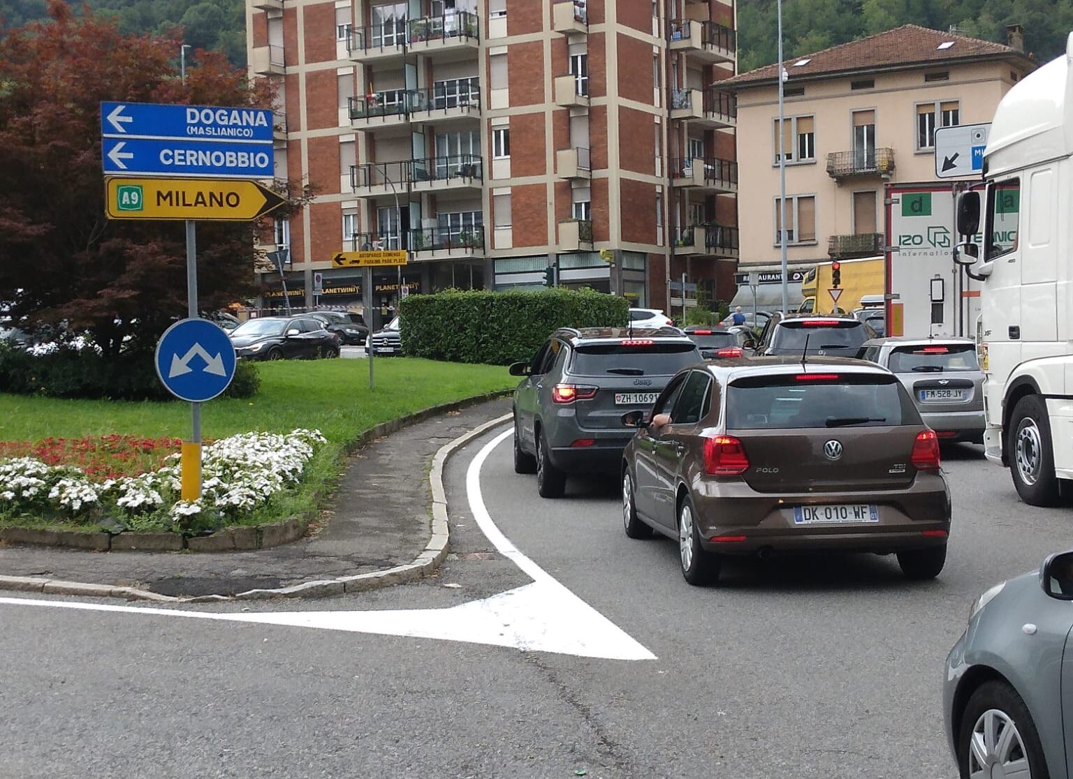 autostrada a9 chiusa, ponte chiasso traffico