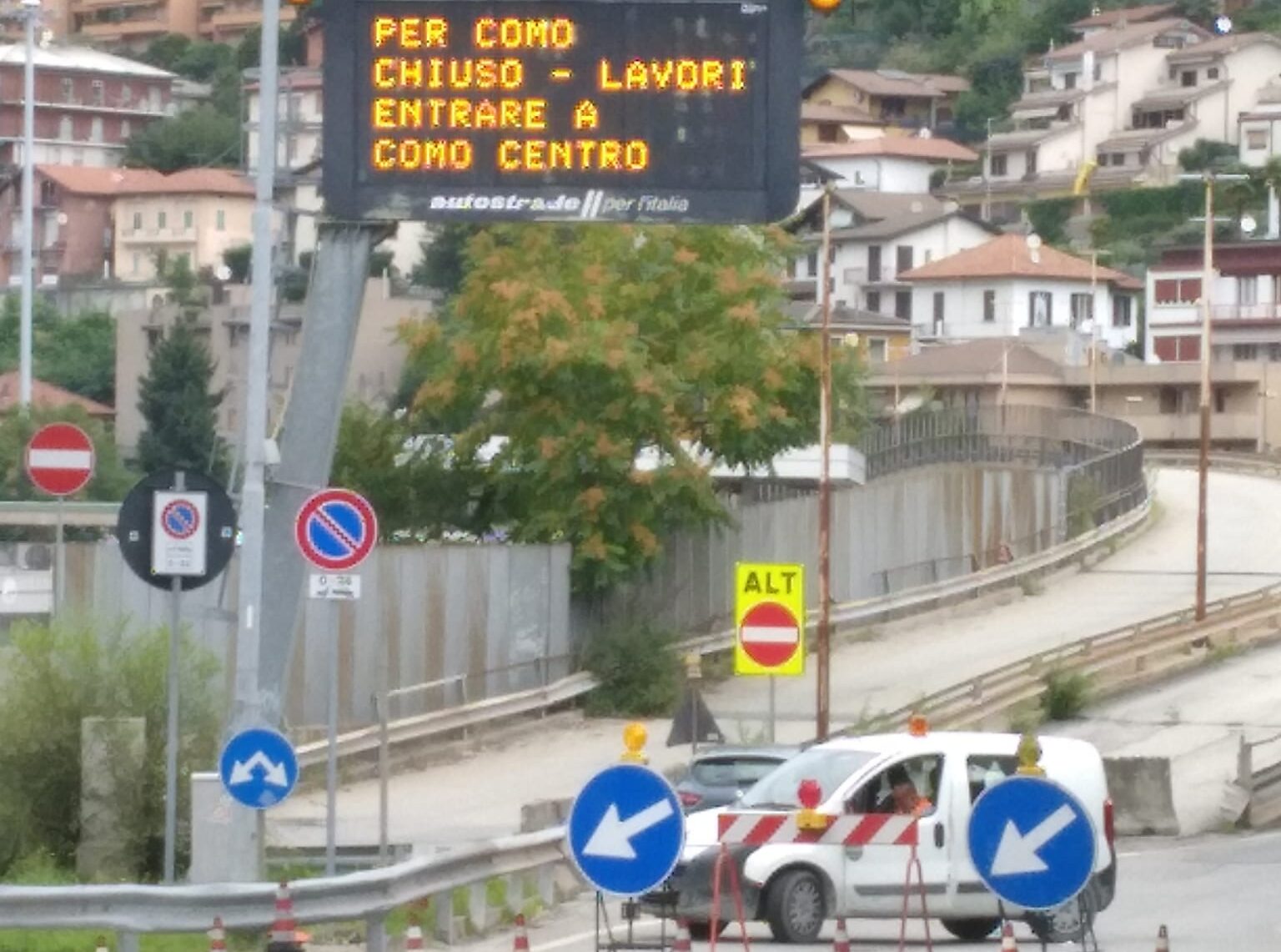 autostrada a9 chiusa, ponte chiasso traffico