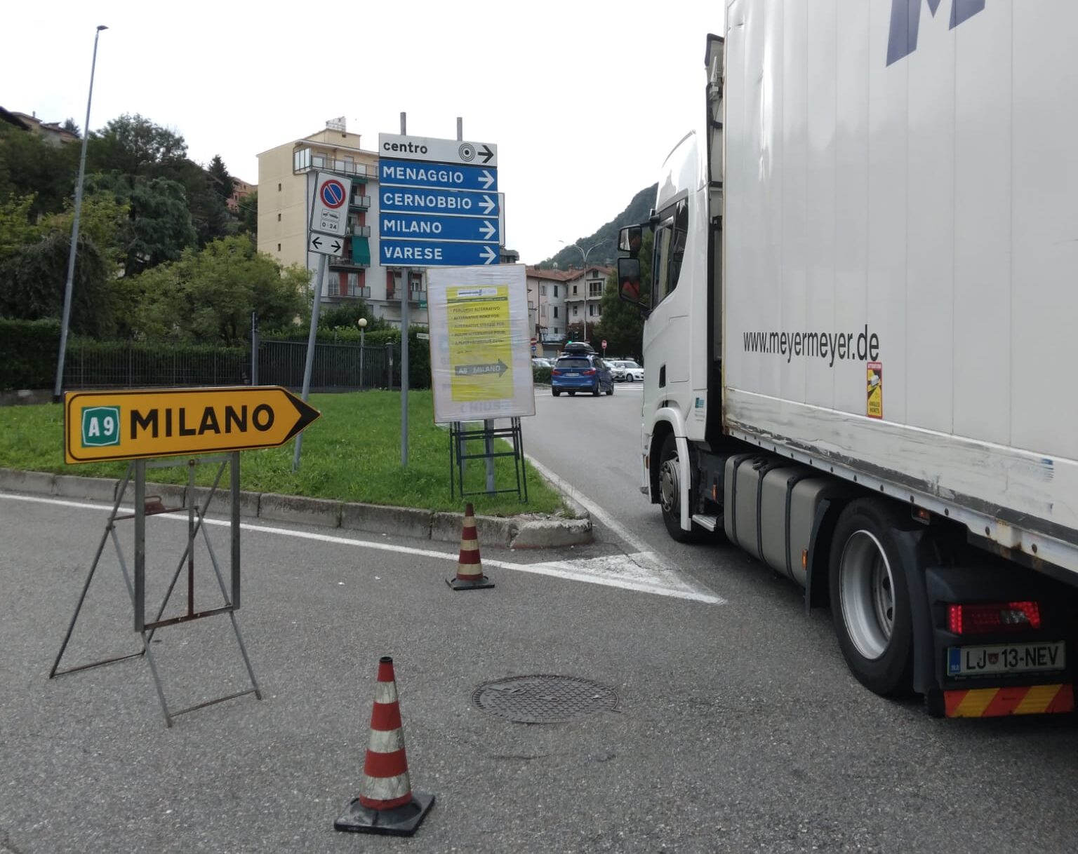 autostrada a9 chiusa, ponte chiasso traffico