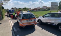 Incidente ad Appiano Gentile: scontro tra auto e scooter