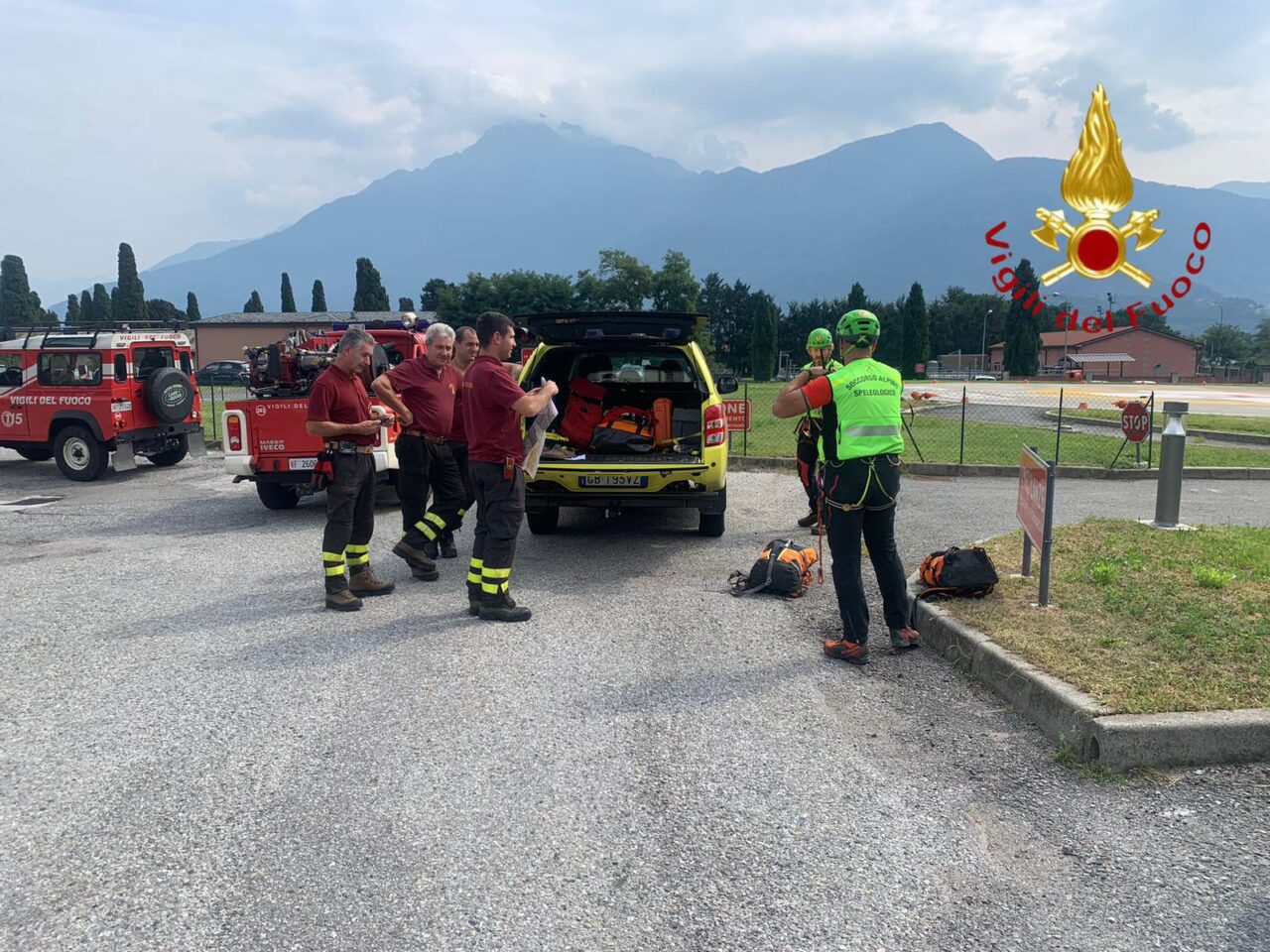 Recuperato un ciclista ferito a Montemezzo