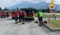 Recuperato un ciclista ferito a Montemezzo