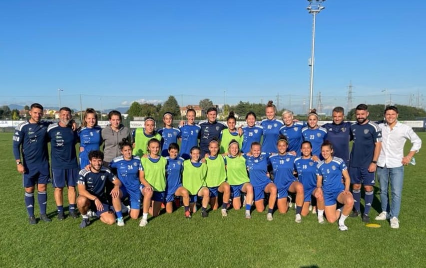 Como Women Javier Zanetti ospite della squadra prima della trasferta domenicale a San Marino