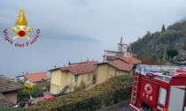 Incendio a Lezzeno: intervengono i Vigili del Fuoco