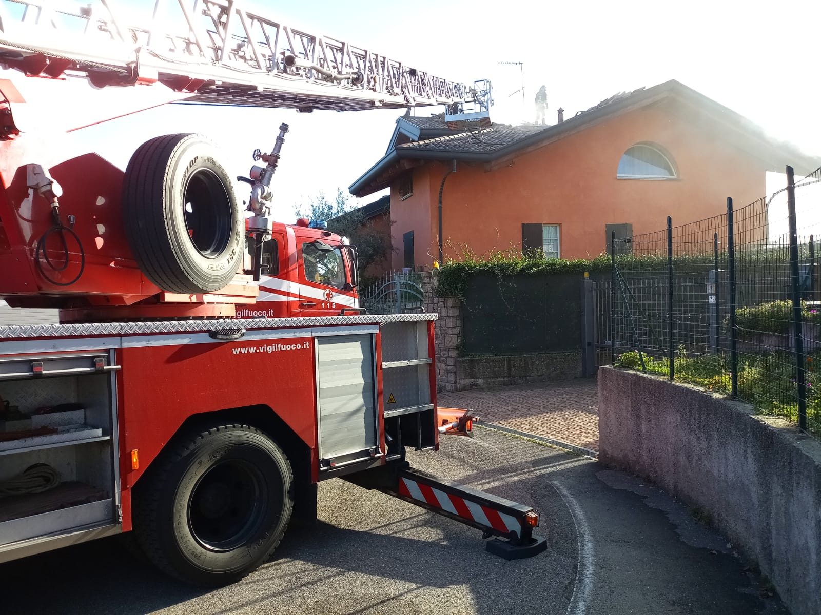 Lurago marinone, incendio