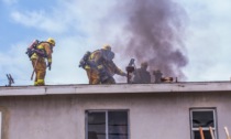 Terribile incendio in un appartamento a Stabio: non ce l'hanno fatta un gatto e alcuni canarini