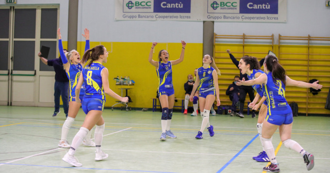 Pallavolo, la Virtus Cermenate chiude l’anno con una vittoria da tre punti