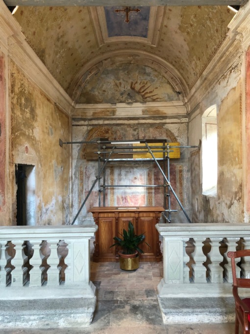 Restauro San Rocco: la chiesetta  sta tornando agli antichi splendori