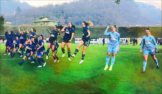 Como Women le lariane salutano il 2021 da prime in B e nei quarti di Coppa Italia