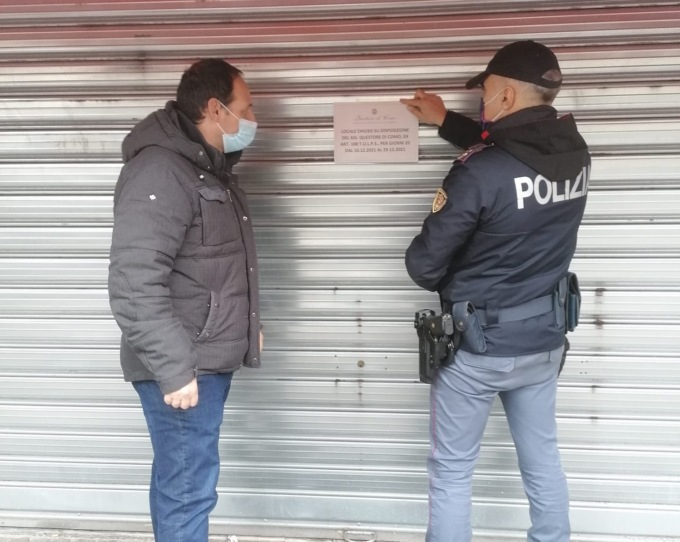 Trovata droga nel bar: licenza sospesa per 20 giorni