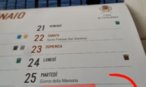 Giornata della Memoria "spostata" al 25 gennaio: errore nel calendario del Comune di Cernobbio
