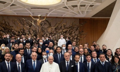 Como calcio anche i rappresentanti lariani in Vaticano in visita al Santo Padre