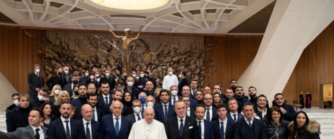 Como calcio anche i rappresentanti lariani in Vaticano in visita al Santo Padre