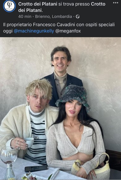 Megan Fox e Machine Gun Kelly a Brienno