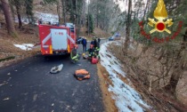 Incidente a Bellagio auto finisce in un dirupo