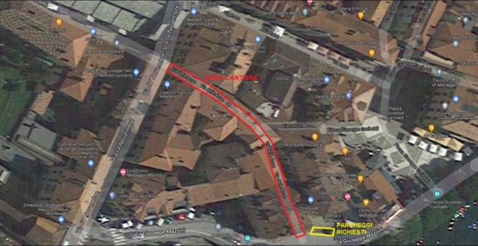 Menaggio, stop ai pedoni per un mese in via delle Rose