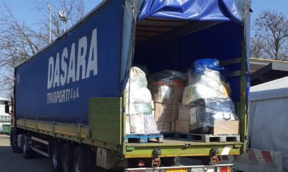 Incredibile solidarietà, a Rovello arrivano tonnellate di aiuti: questa mattina un tir carico dalla Sardegna
