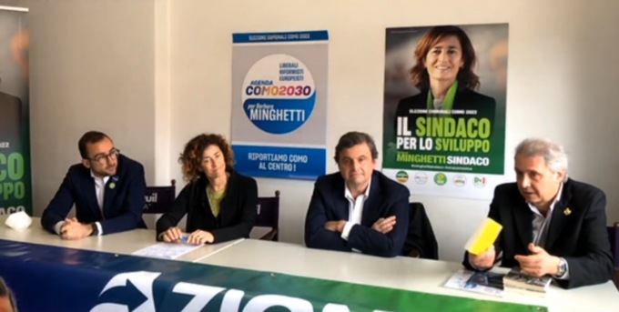 Elezioni 2022, Calenda primo big in città per Minghetti. Como come Roma: “Servono decoro urbano e turismo culturale”
