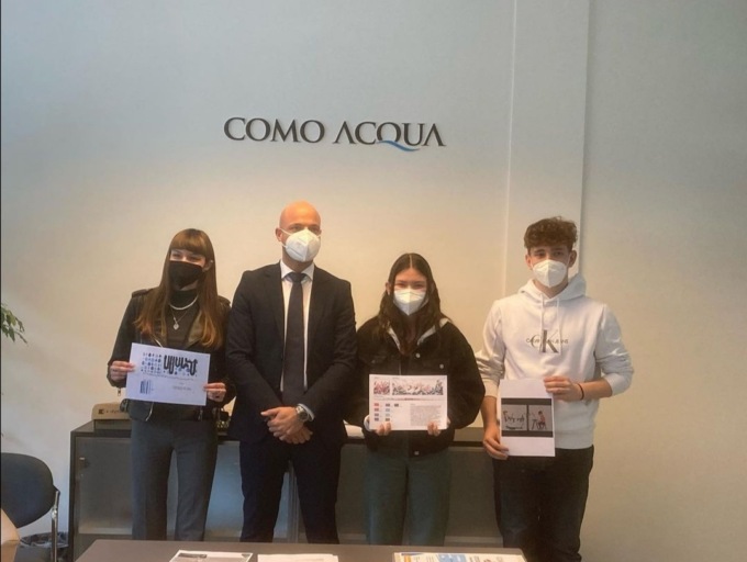 Como Acqua “ha trovato un artista”: Pezzoli ha premiato i tre giovani con le migliori opere sul sistema idrico