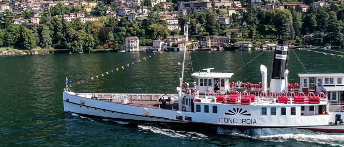 Navigazione Lago di Como: lo storico Piroscafo Concordia torna a navigare