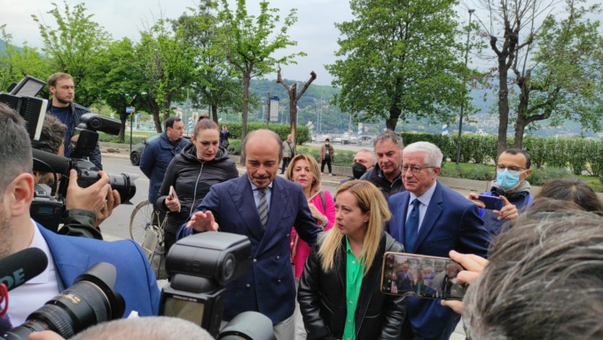 Elezioni a Como 2022, Giorgia Meloni sostiene Molteni: “Persona perfetta per Como”