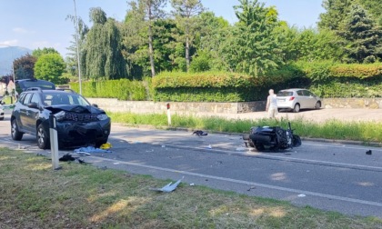 Incidente ad Anzano del Parco: arriva l'elisoccorso, grave un motociclista