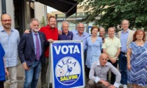 Elezioni comunali Erba 2022: il ministro Garavaglia al bar pasticceria Citterio con Caprani