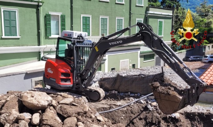 Maltempo a Laglio: domani riprenderanno le operazioni dei Vigili del fuoco