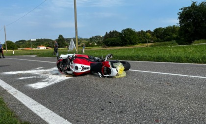 Incidente a Valmorea: un motociclista trasportato all'ospedale con l'elisoccorso