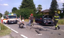 Spaventoso frontale a Lurate Caccivio tra due auto