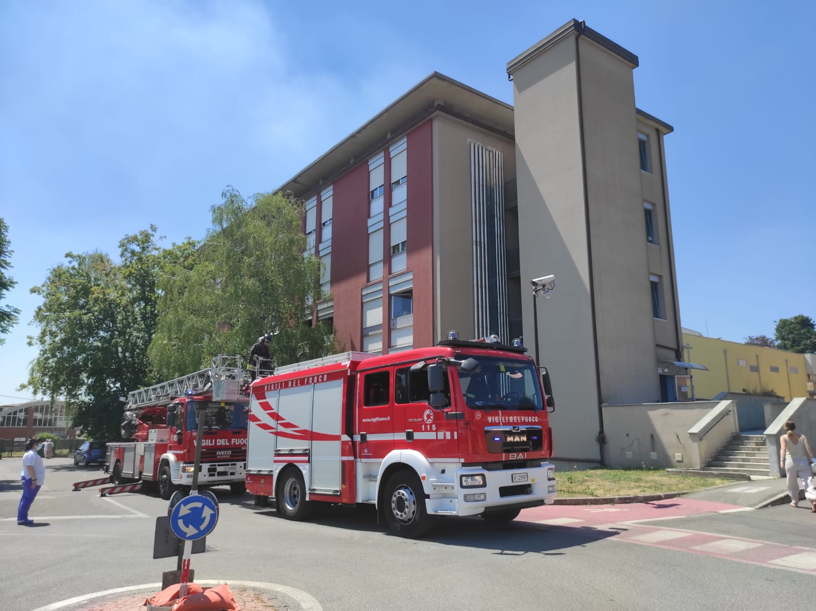 ospedale di cantù incendio