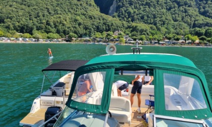 Lago Ceresio: la vedetta ferma un 14enne alla guida di un gommone