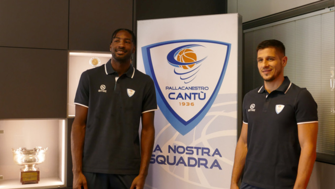 Pallacanestro Cantù: Rogic e Hunt si presentano