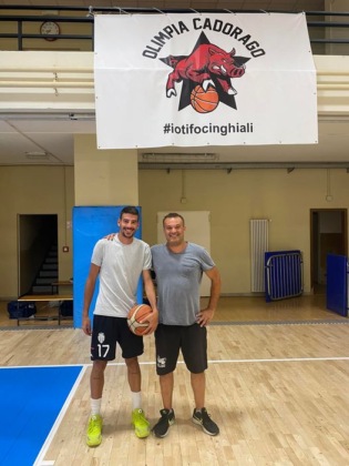 Basket serie D Cadorago coach Serafini e Sampietro
