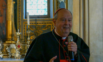 Solennità dell'Assunta: messa con il cardinale Cantoni e si accende la nuova illuminazione della cattedrale