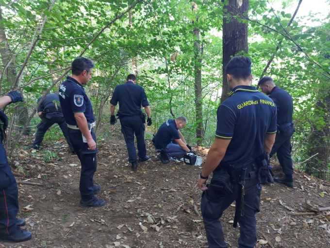 Blitz nel Parco del Lura