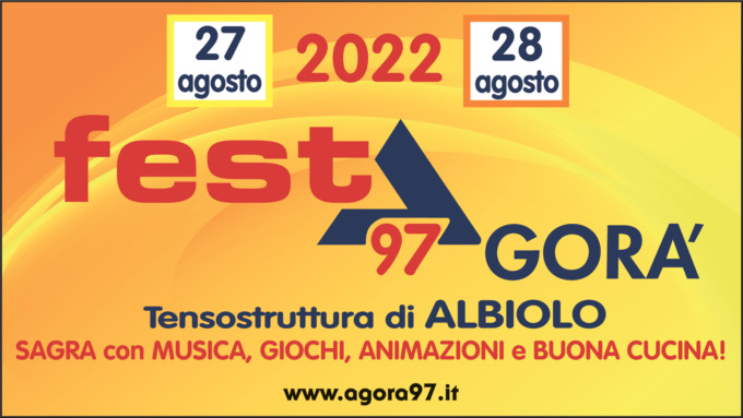 Ritorna “FestAgorà”, due giorni di giochi e attività con “Agorà 97”