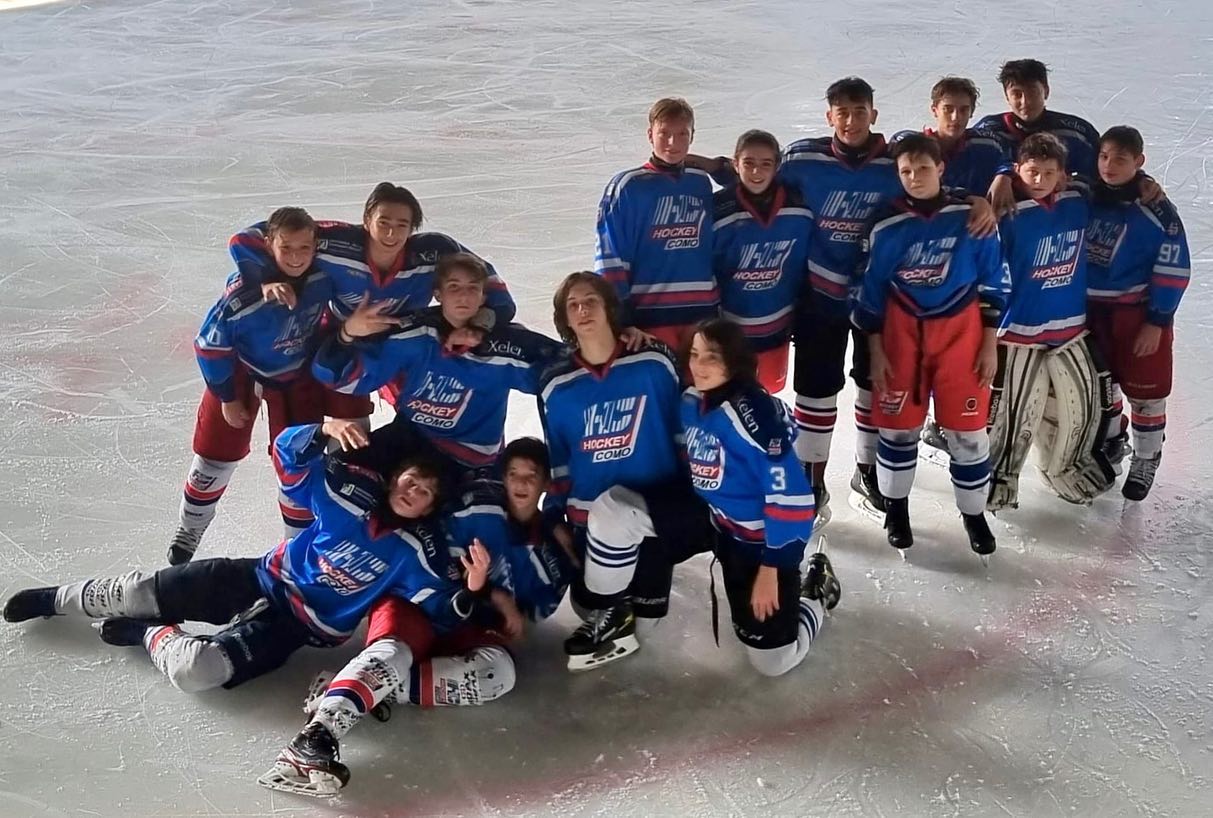 Hockey Como: travolgente successo corsaro degli Under15 lariani a