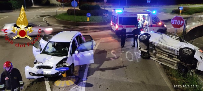 Spaventoso incidente a Cirimido: donna di 40anni in ospedale SIRENE DI NOTTE