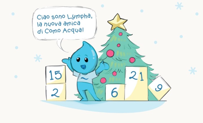 Como Acqua lancia il Calendario dell’Avvento: i bimbi giocano con la gocciolina Lympha