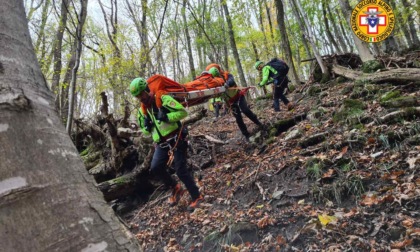 Esercitazione sul Cornizzolo per il Soccorso alpino