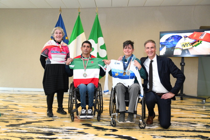 Amadeo e D’Onofrio: due campioni paralimpici comaschi premiati in Regione Lombardia