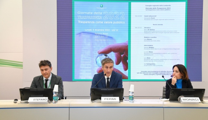 Giornata della Trasparenza, Fermi: “Puntare a fare buone leggi, ma soprattutto a formare buoni dirigenti e funzionari”