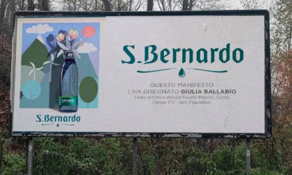 Gli studenti del Melotti realizzano i cartelloni pubblicitari di Acqua San Bernardo