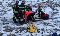 Caduta sul monte San Primo: soccorsa una donna di 60 anni