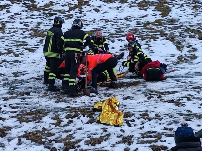 Caduta sul monte San Primo: soccorsa una donna di 60 anni